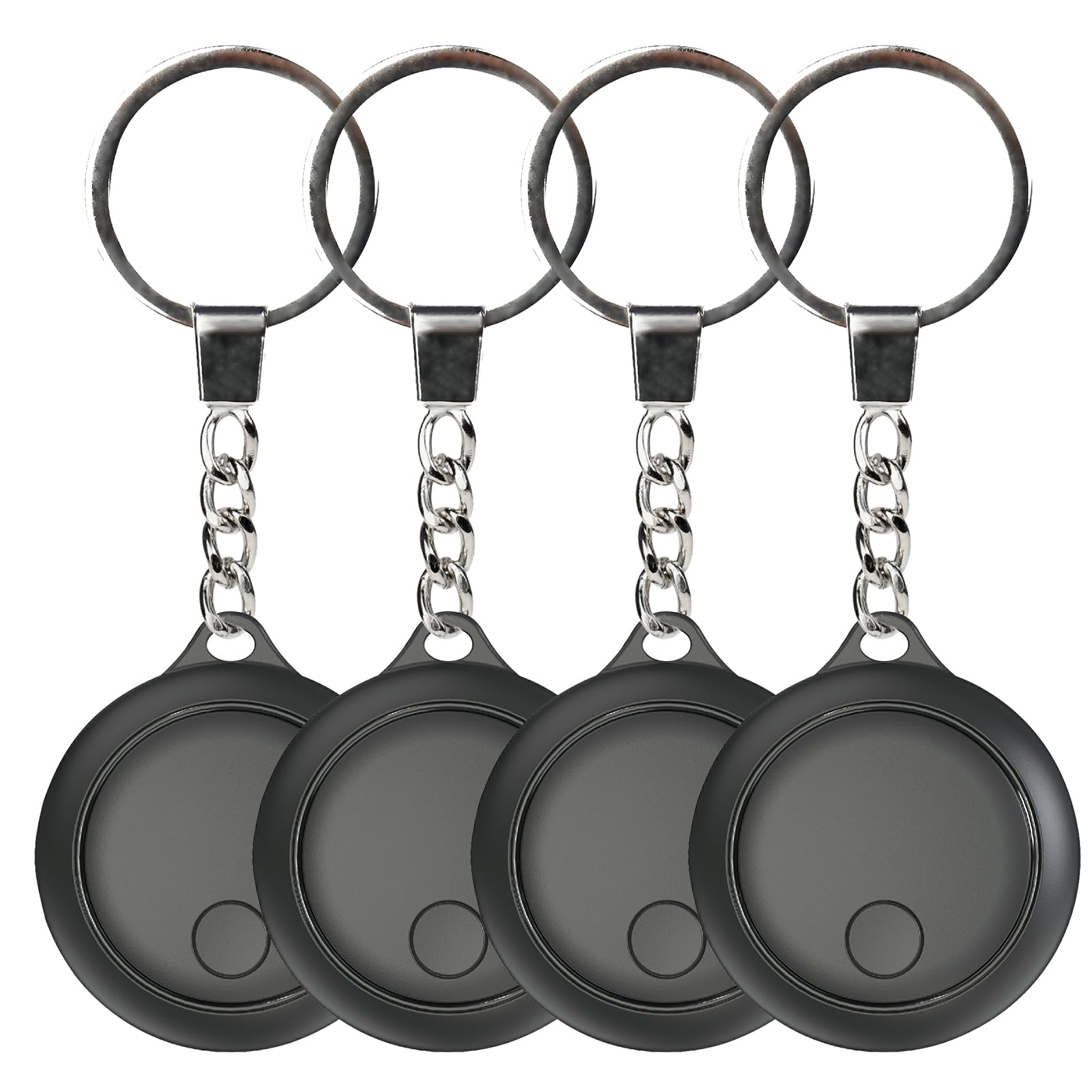 BT Tracker Item Finder fonctionne avec Find My, lot de 4 localisateurs d'articles à piles avec support de chaîne, message push et alarme sonore pour clés, portefeuille, bagages,