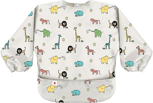 Babero para comer – Babero impermeable para bebé, delantal portátil a prueba de desorden