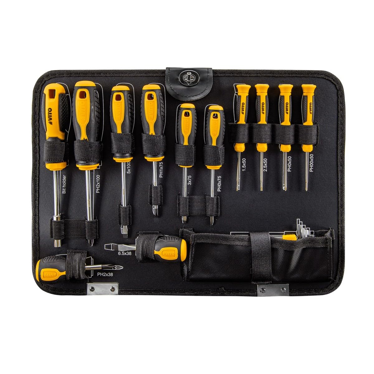 VITO - Mallette à Outils Complète 137 Outils Douilles Clés Tournevis Pinces