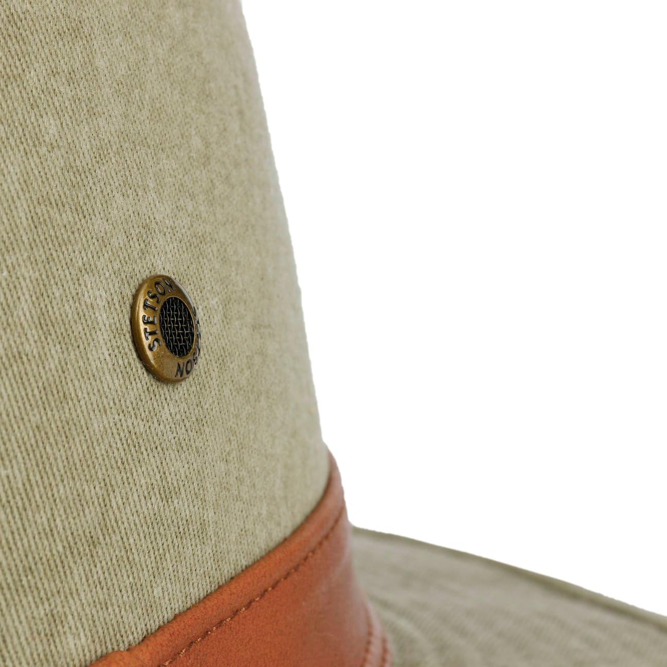 Stetson Cotton Traveller Outdoorhut Zeitloser Unifarbener Hut mit Metallösen Komfortabel Herren Ganzjährig