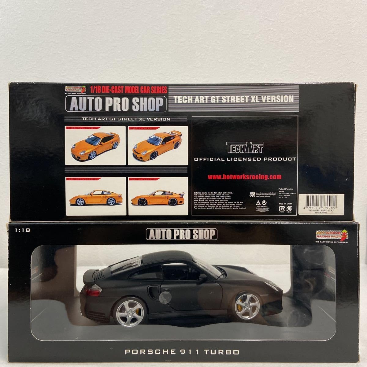 Amazon | ホットワークス 1/18 PORSCHE 911 TURBO 996 後期型 TECHART