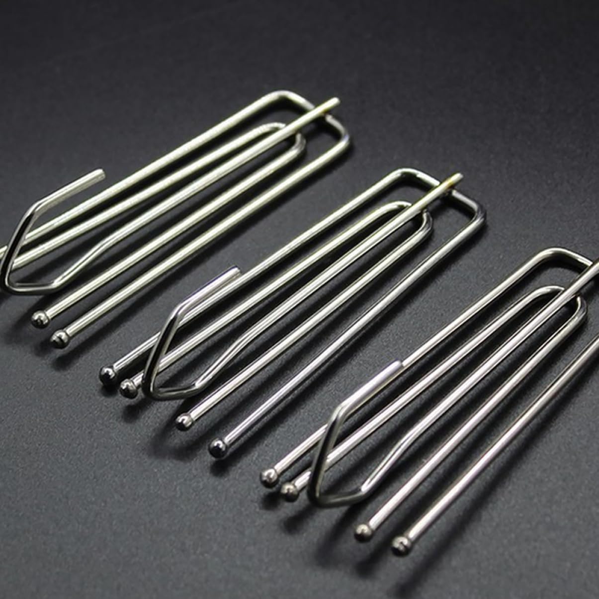 150pièces De Rideau Acier Inoxydable à Prongs Lot de pour Rideaux Accessoires De Draperie Pratiques Et