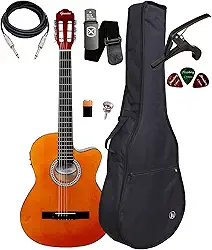 Violão Elétrico Giannini Sf14 Flat N Kit Capa Acessorios