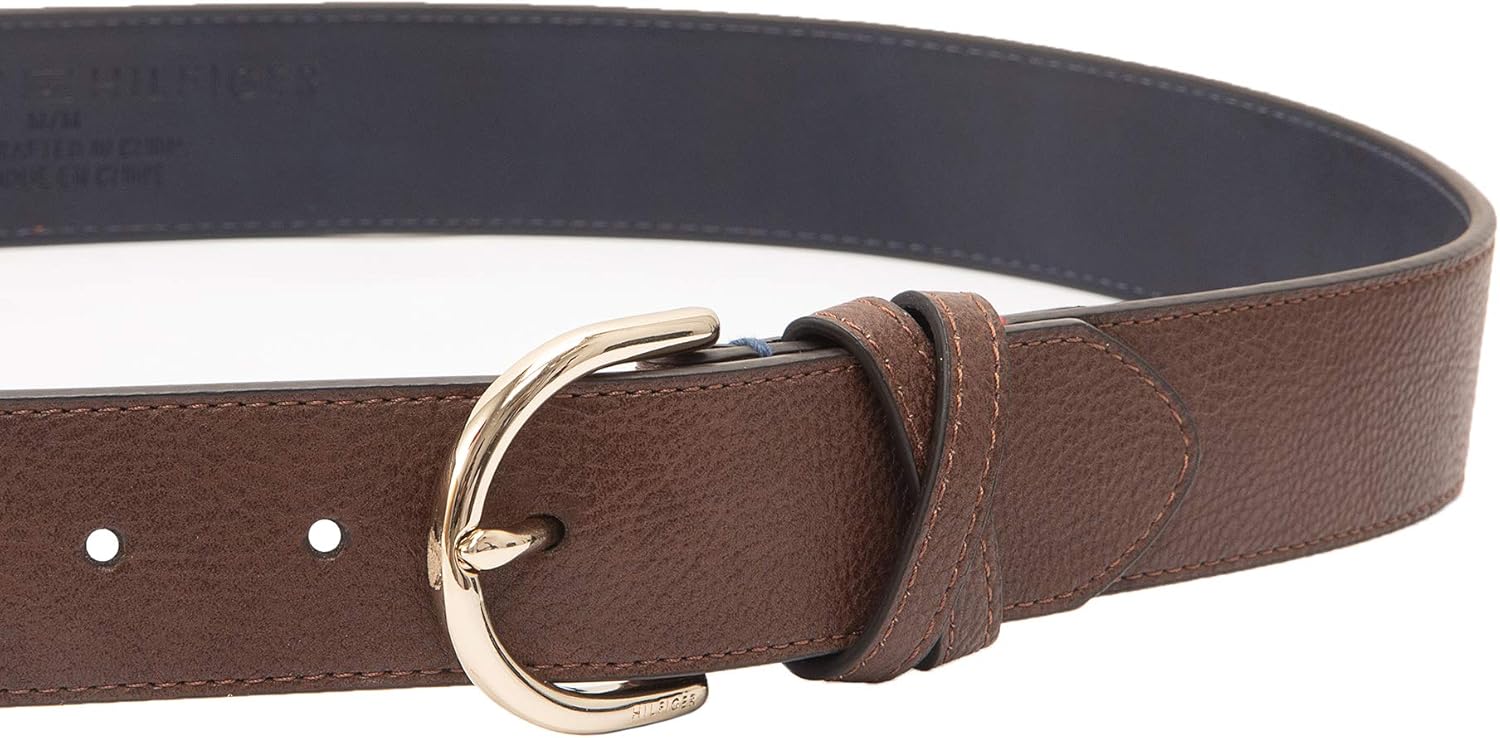 Tommy Hilfiger Women's Round Buckle Casual Cross Band Belt for Jeans, Trousers and Dresses - Image 3