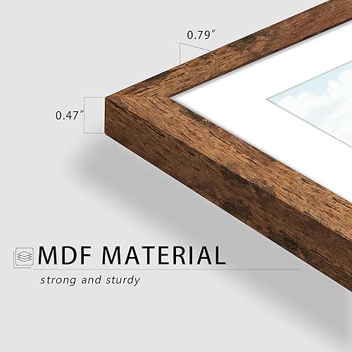 Miniatura 219 de Picrit - Juego de 12 portarretratos de 5 x 7 pulgadas para colgar en la pared o exhibir sobre una mesa, para fotos de 4 x 6 con paspartú o 5 x 7