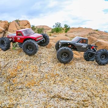 Redcat Racing Ascent-18 APEX, 1/18 Scale Brushless Electric Rock Crawler, Carbon Fiber, 4WD RC Car for Adults with 2.4GHz Radio System (Red)