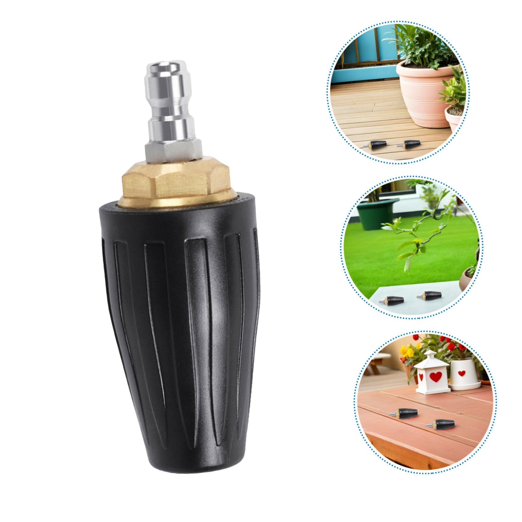 TOYANDONA 2pezzi Ugello Turbo Rotante Per Idropulitrice Sostituzione Ugello Turbo Collegamento Rapido Per Pulizia Profonda Suggerimenti Per Idropulitrice