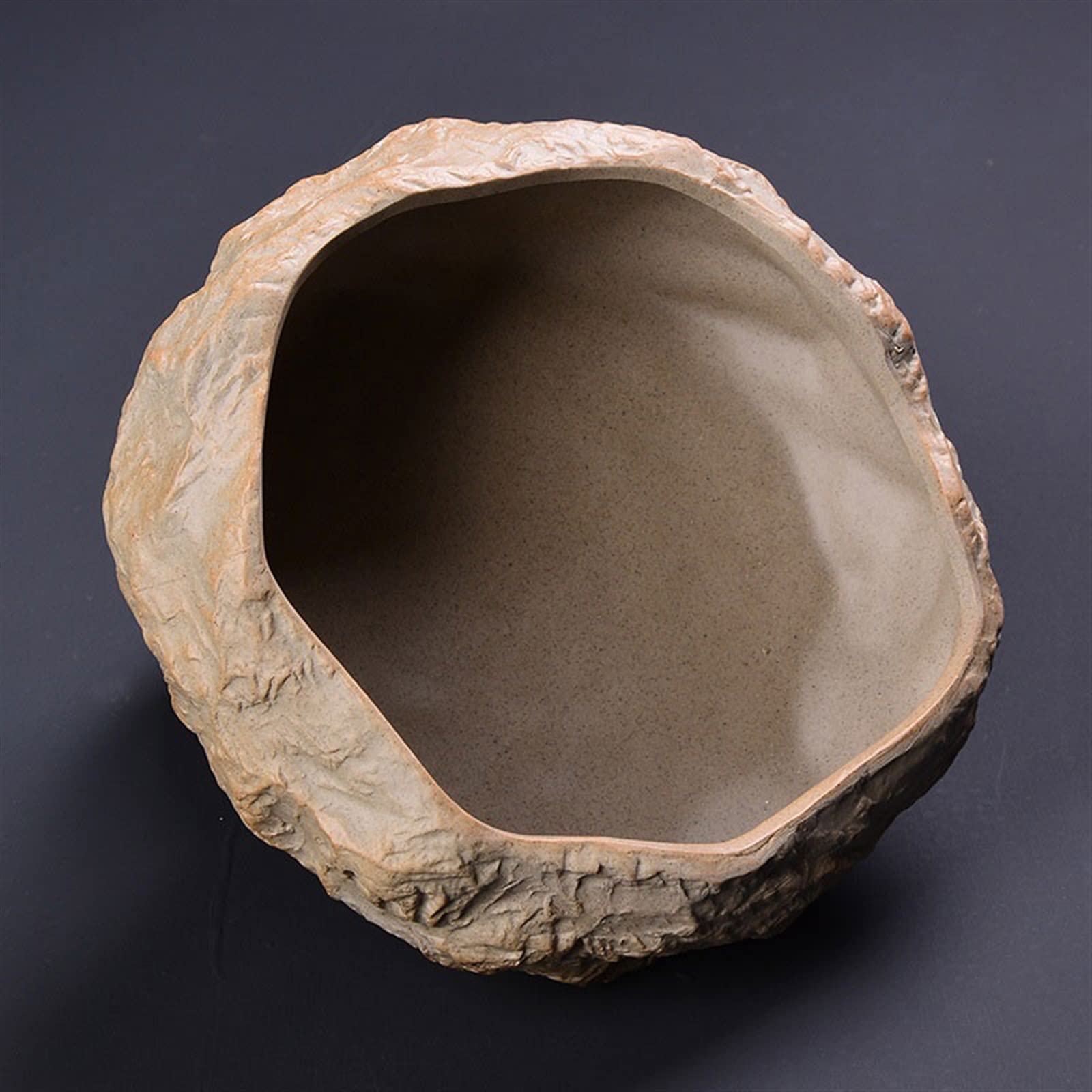 Doniczka surowa ceramika imitacja kamienia doniczka ceramiczna nieporowata duża doniczka hydroponiczna doniczka na rośliny miska lilia wodna doniczka lotosu rośliny domowe, sukulenty, kwiaty (kolor: A