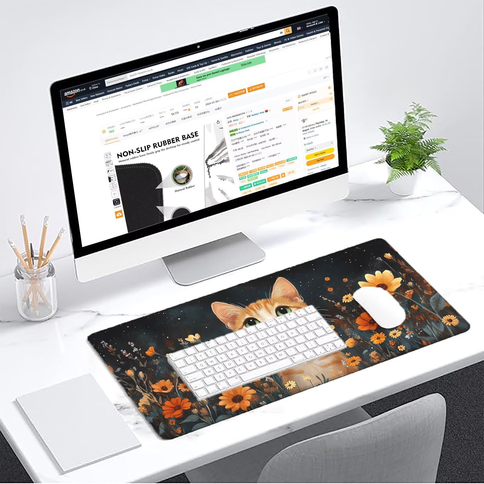 Podkładka pod mysz brązowa podkładka pod mysz XXL 1200 x 600 mm mata biurowa zwierzę podkładka pod mysz jednoczęściowa gumowa podstawa antypoślizgowe krawędzie akcesoria biurowe praca szyta podkładka