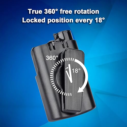 Miniatura 4 de Healvaluefit Soporte para bomba de insulina giratorio de 360 caja de bomba de insulina con clip para Medtronic MiniMed 630G 640G 670G 770G 780G clip