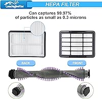 Vista 3 de Leadaybetter Repuesto de filtro de correa de rollo de cepillo para Shark Navigator Lift Away NV350 NV351 NV352 NV356E S2 NV360 NV355 NV356 NV357
