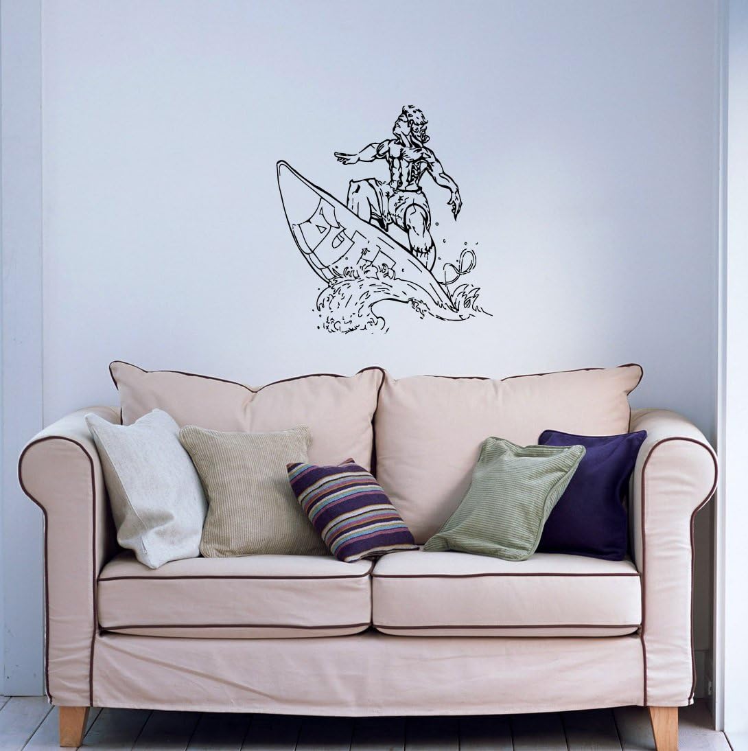Wall Mural Vinyl Sticker Surfer Sport A452