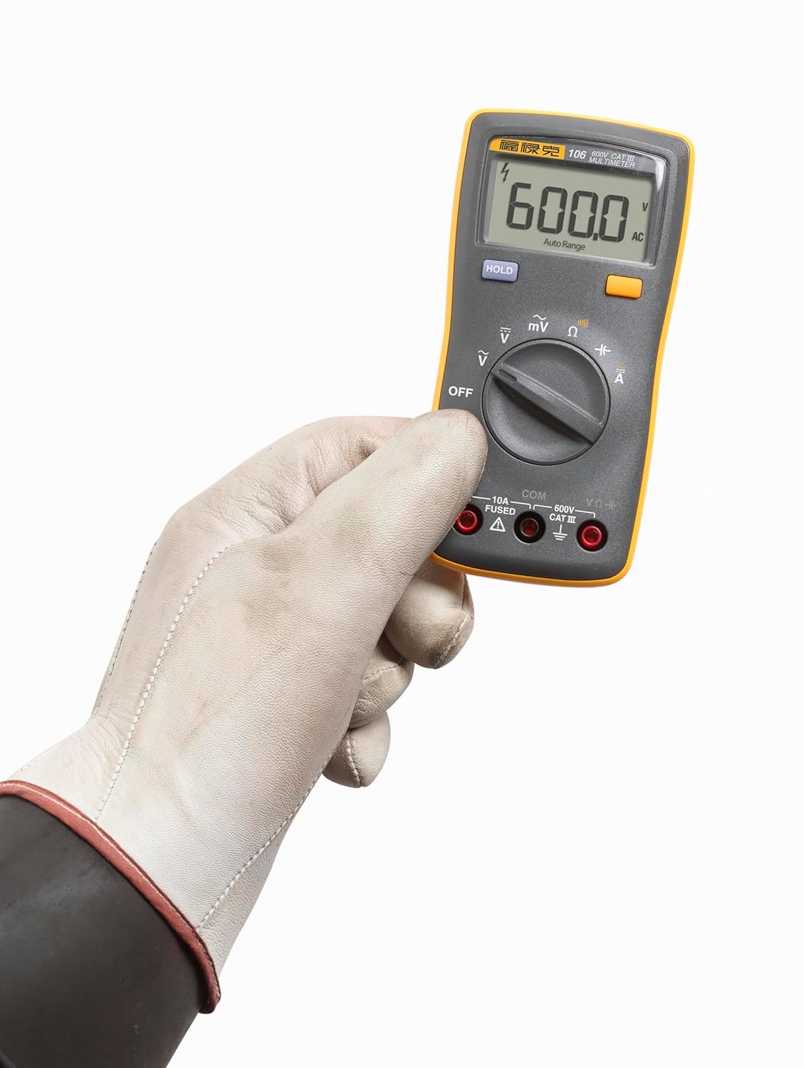 Fluke 106 (U.S.) Palm-Sized Digital Multimeter, CAT III 600V