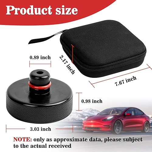 Miniatura 2 de psler Jack Pad para Tesla 3YXS - Disco de elevación para Tesla Model 3 Y X S Accesorios Quick Floor Jack Stand Rubber Pad Car Tire Lift Jack Point