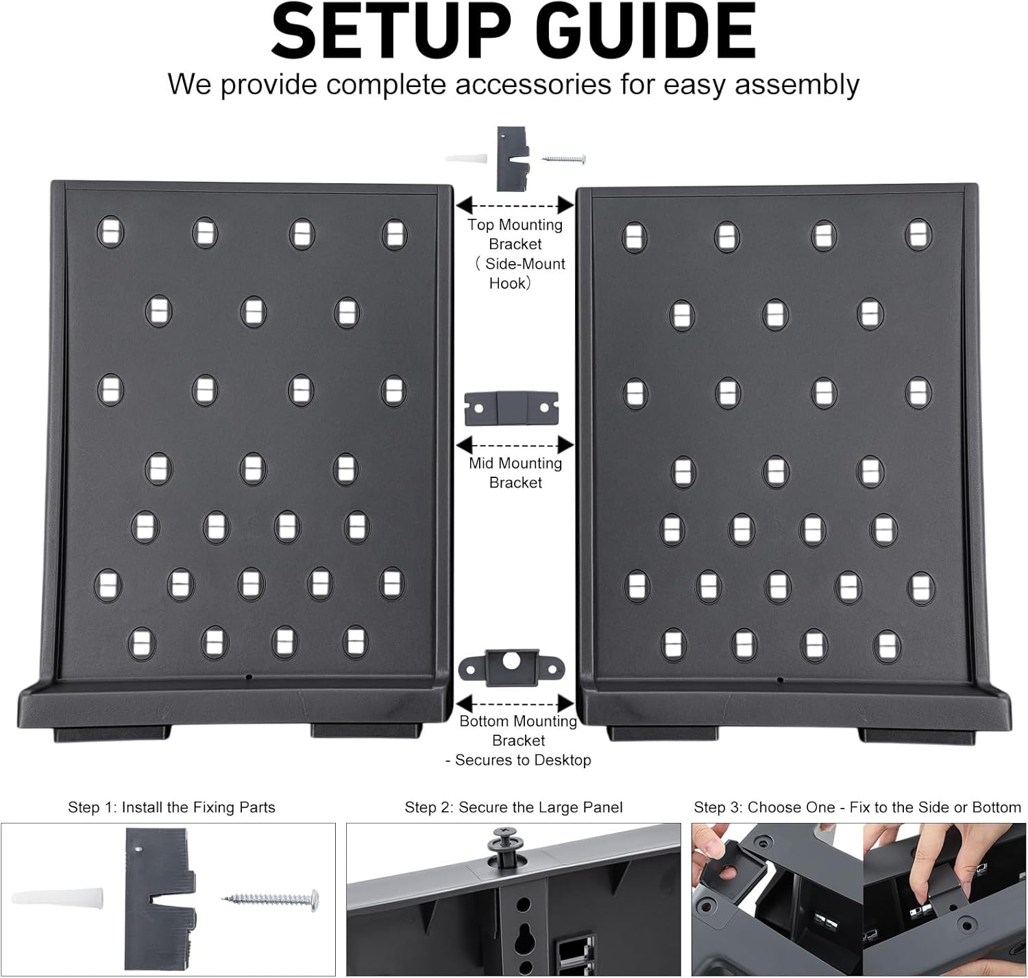 1 Pcs 54 Pegs Lab Drying Racks Double Sided Pegboard Bench-top Wall-Mount Laboratory Glassware PP Test Tube Drying Draining Rack Cleaning Equipment Detachable