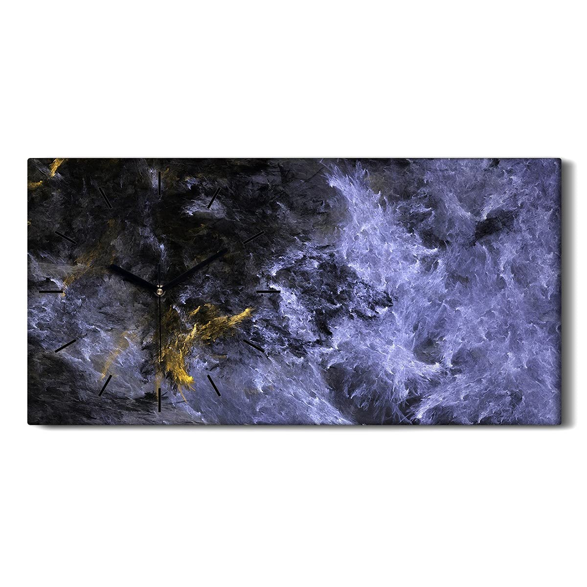 Horloge sur Toile Sans Tic-Tac pour Chambre Silencieuse 60x30