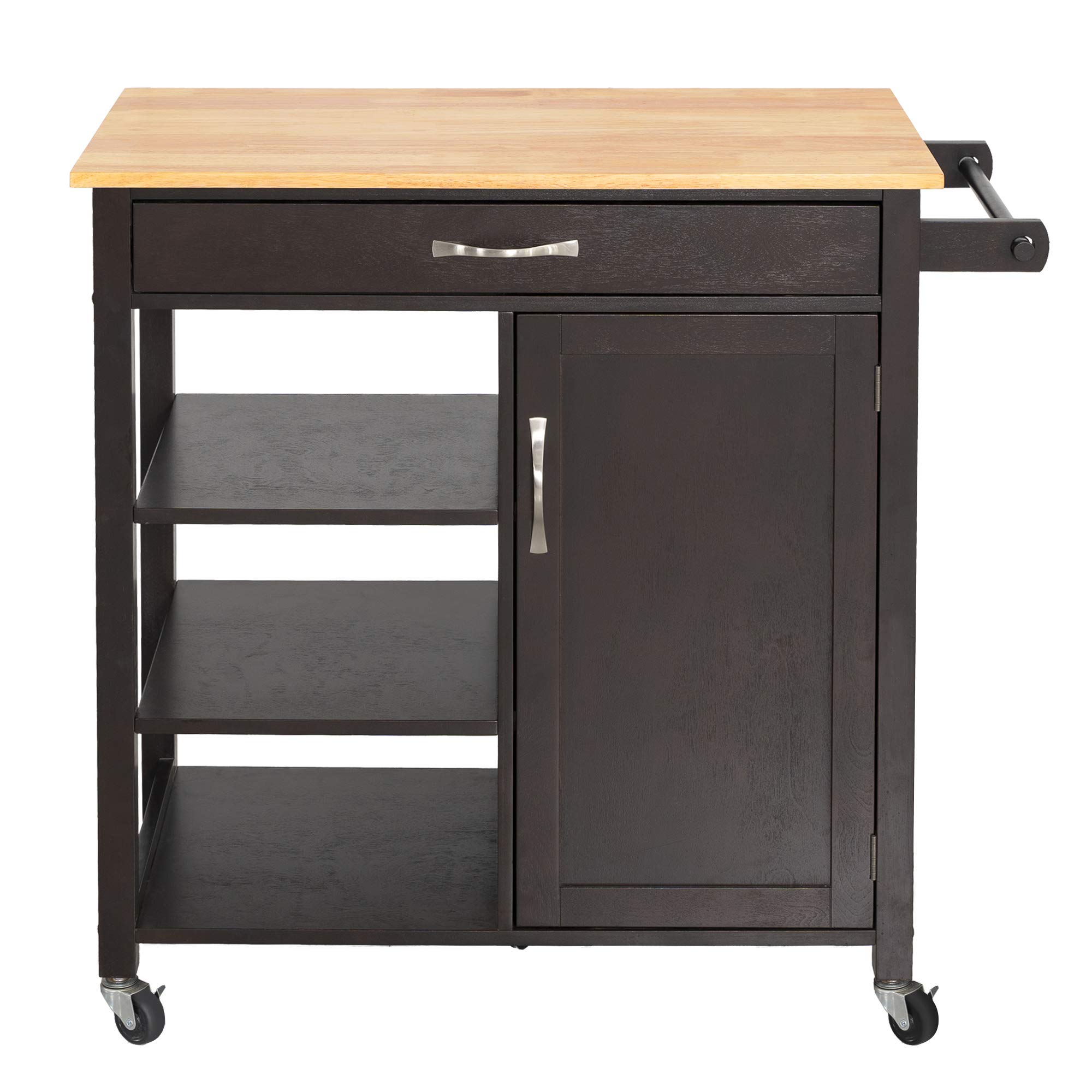 Buy Bizroma Kitchen Island on Wheels Small Kitchen Cart, Butcher Block