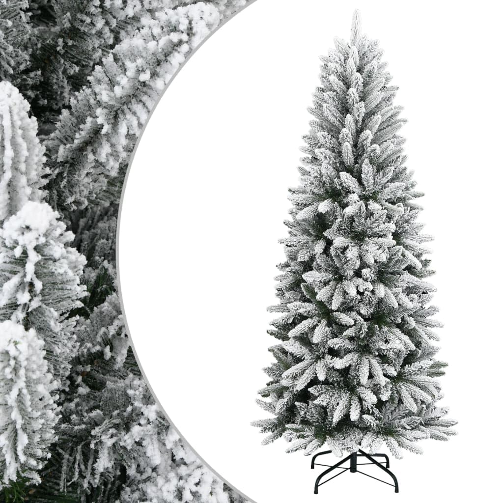 Árbol de Navidad artificial nevado de 150cm para salón y entrada