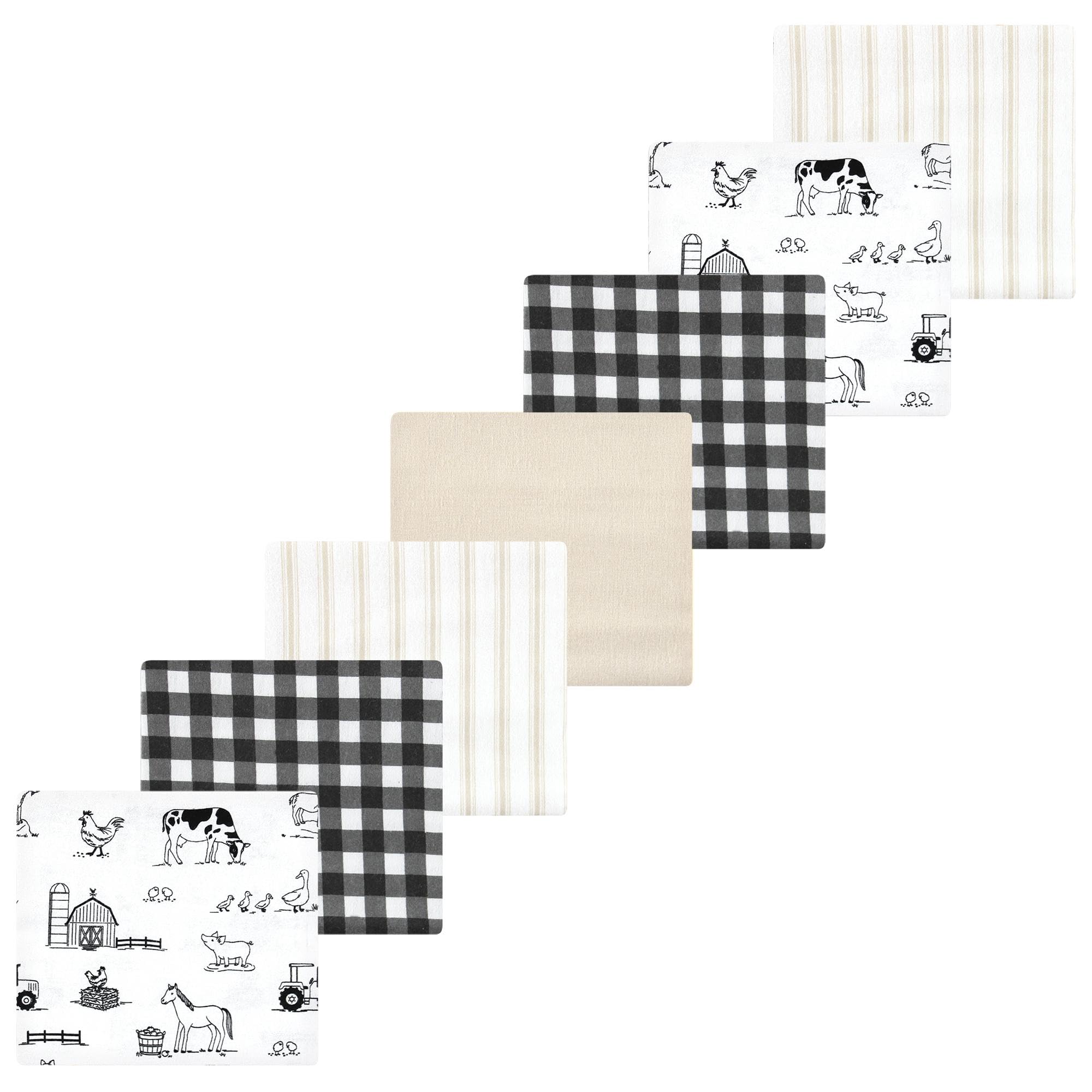Luvable Friends Little Treasure Flannel Receiving Blankets 7pk