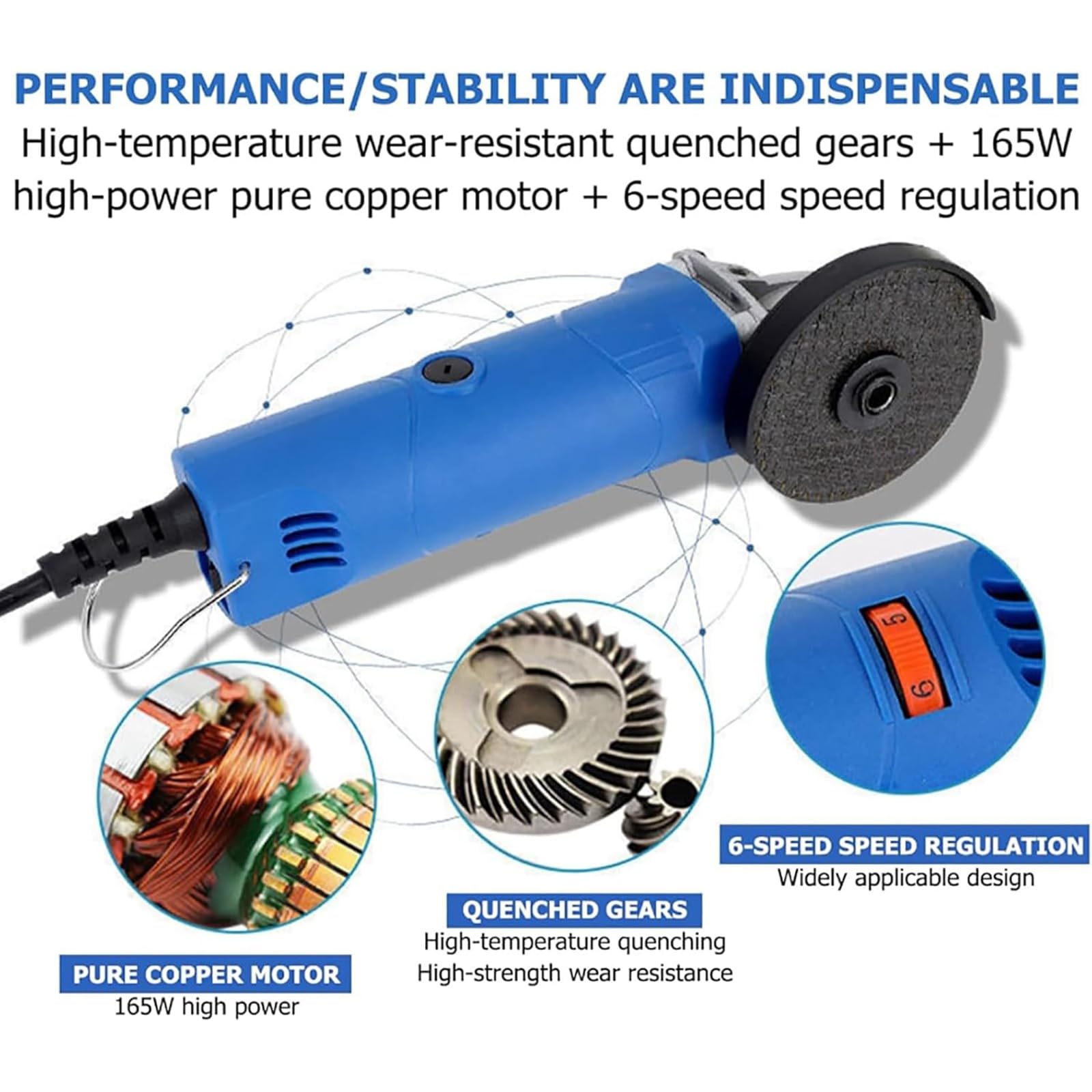 Limpiador De Juntas De Baldosas, Máquina para Limpiar Juntas De Baldosas, 6 Velocidades Ajustables (6000-13000 RPM), Limpiador De Juntas para Cortar, Pulir Y Detallar Bordes.