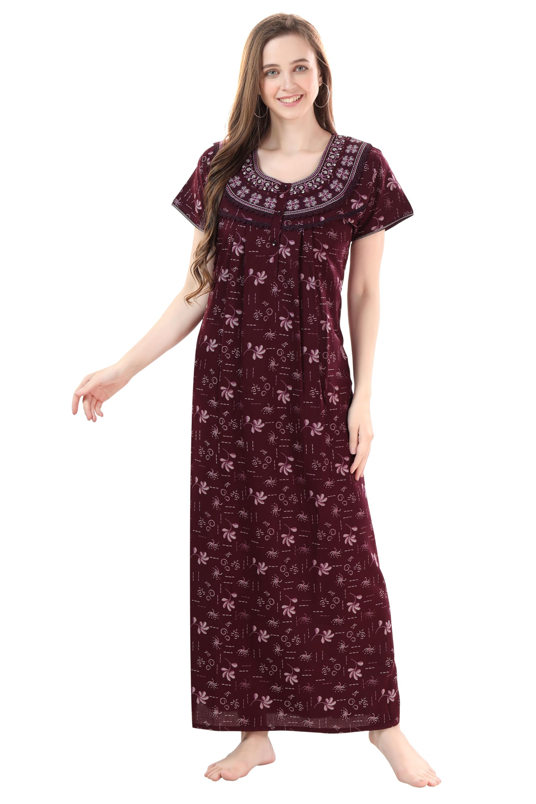 soulemo Women's Printed Alpine Nighty 1646-picture-17