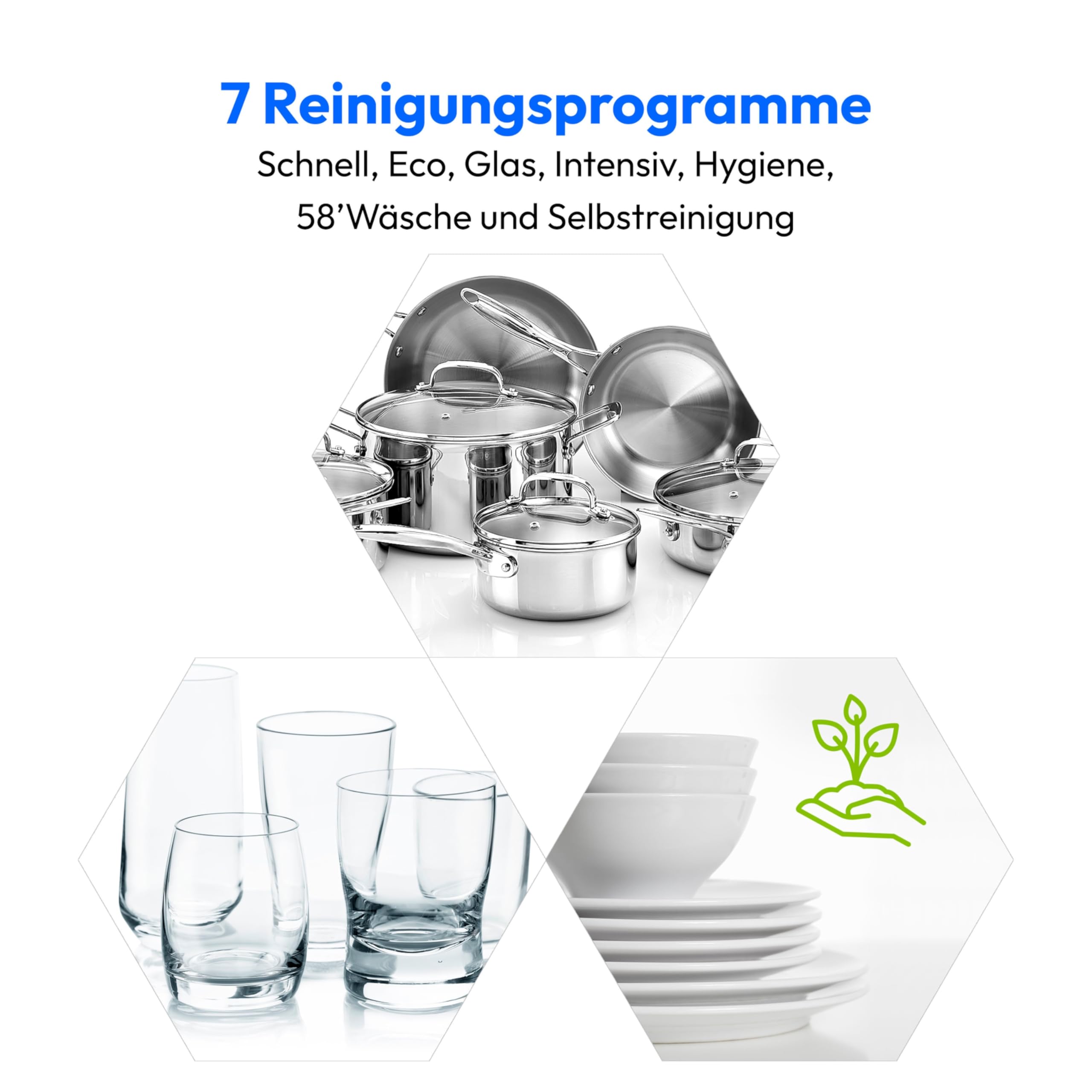 MEDION Mini Geschirrspüler DWT51 Tischgeschirrspüler mit Touch-Bedienfeld 5 Maßgedecke 7 Reinigungsprogramme weiß