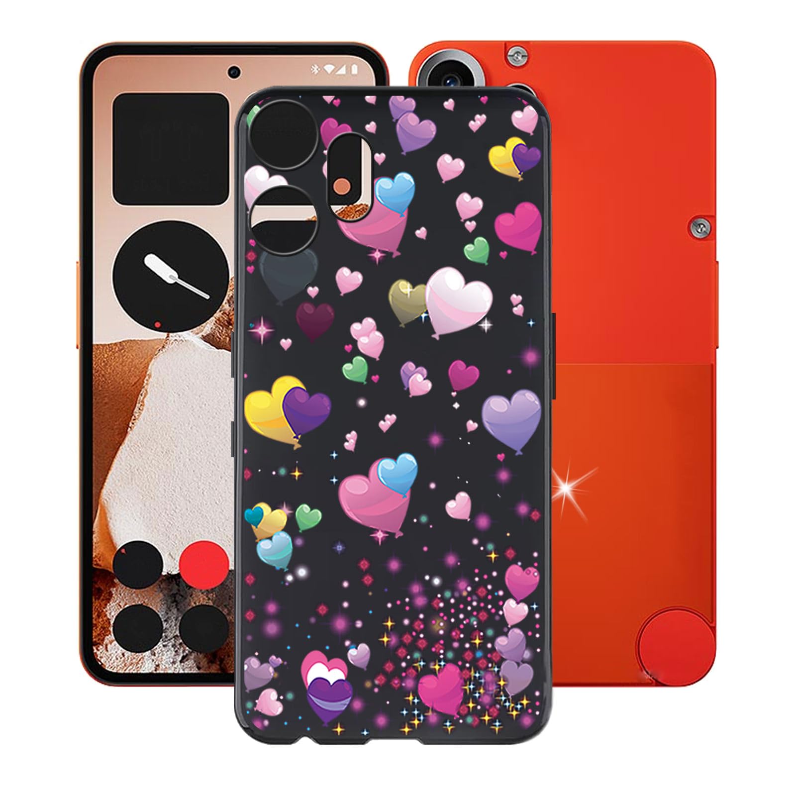 for Nothing CMF Phone 2 Pro Case, Soft TPU Back Cover Shockproof Silicone Bumper Anti-Fingerprints Full-Body Protective Case Cover for Nothing CMF Phone 2 Pro (6.77 inch) - Balloon