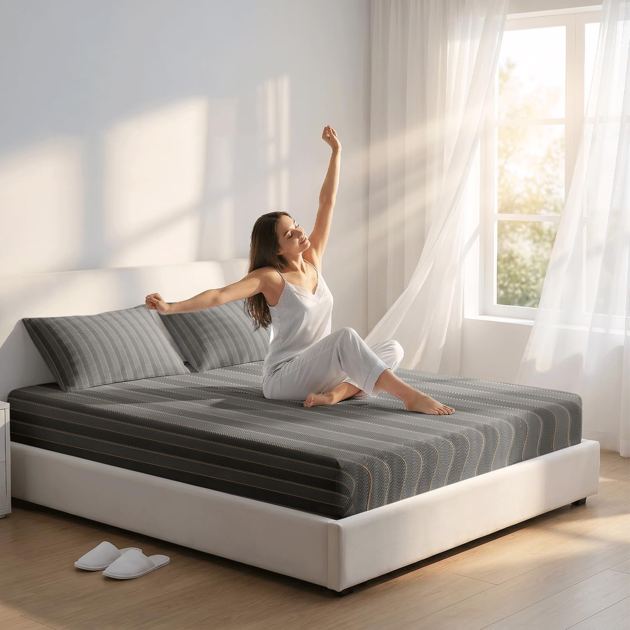 Lenzuolo Con Angoli Rinfrescante (Striscia 5,180x200cm)