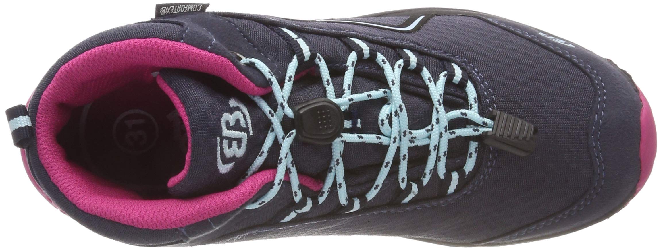 Brütting Guide High Unisex Kinder Trekking- & Wanderstiefel, Marine Pink Türkis, 40 EU