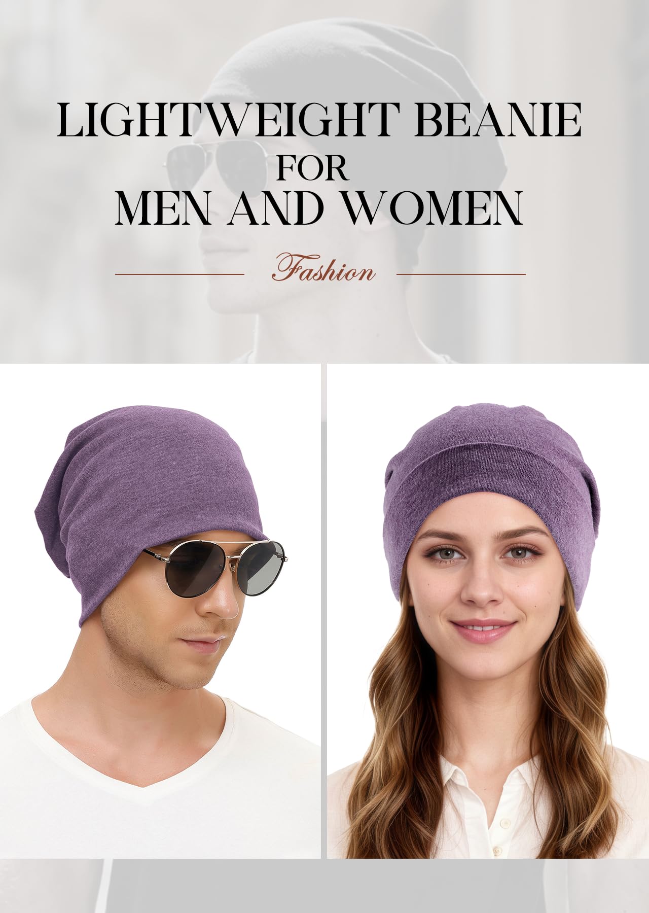 Berretto per uomo/donna Slouchy Beanie Cappelli Hip Hop Skull Cap Baggy elegante leggero