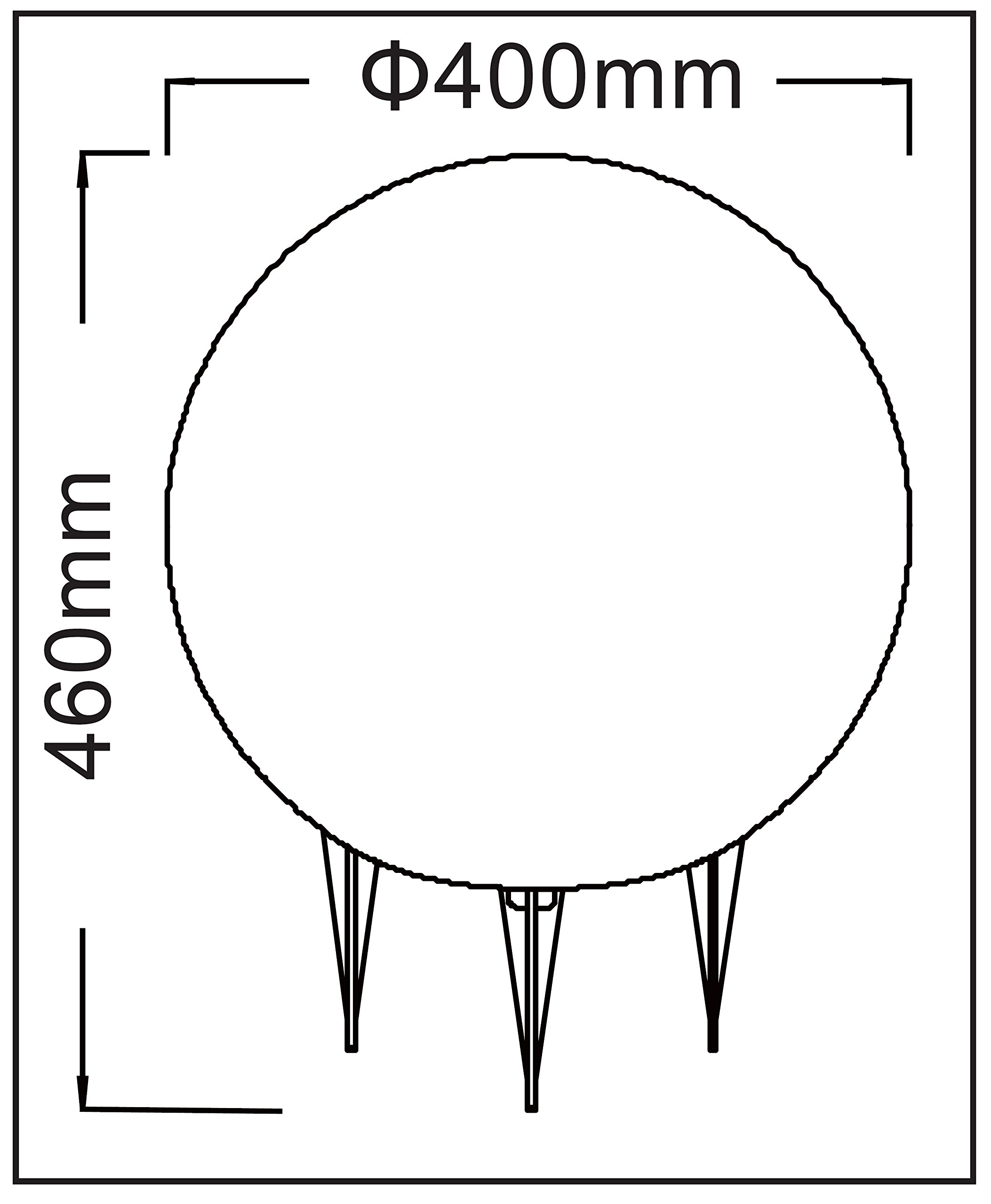Trango 400W Gartenkugel Leuchte IP44 Kugelleuchte 40cm Durchmesser *SNOW* in Weiß mit je 5m Zuleitungskabel & 1x E27 Fassung, geeignet für LED Leuchtmittel Gartenleuchte, Außenleuchte, Gartenstrahler
