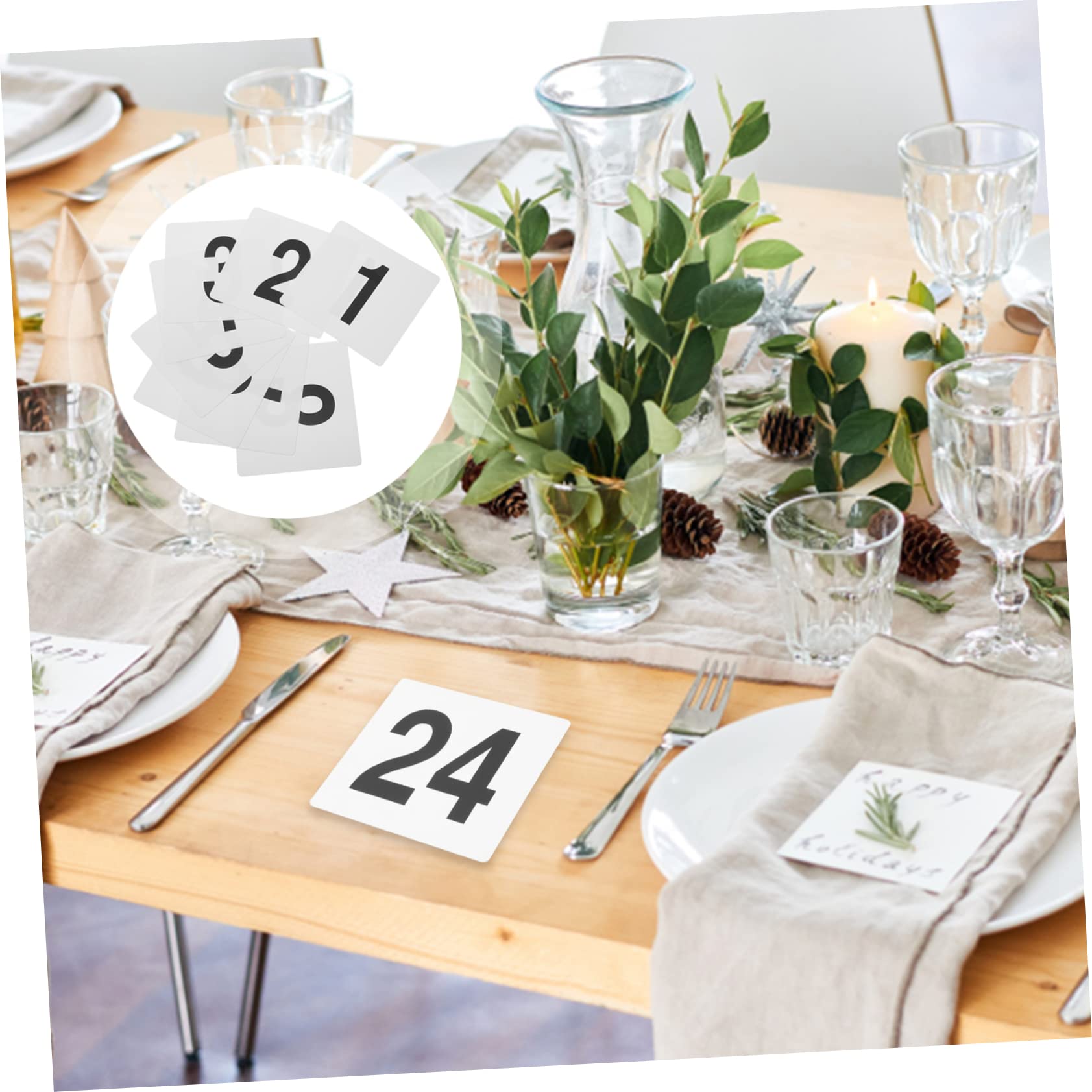 OUNONA 2 Sätze Tischkarten für Hochzeiten Doppelseitige Platzkarten aus Wiederverwendbar Große für Einfache Sitzplatzfindung für Restaurants und Veranstaltungen
