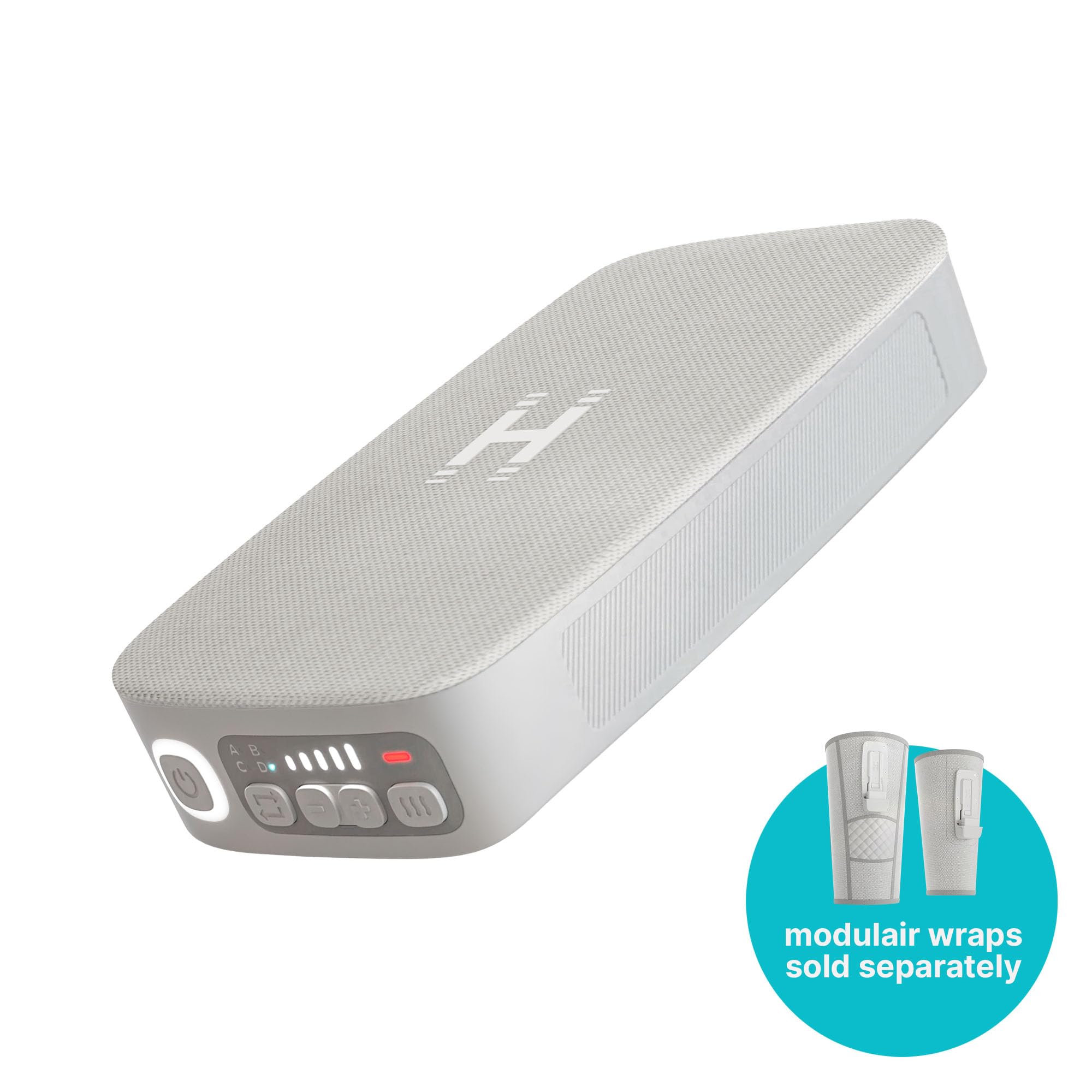 HoMedics Modulair Compression Controller - Modulo Controller con Massaggio a Compressione e Calore Regolabile per Sollievo dal Dolore, Circolazione Sanguigna e Recupero Muscolare, 5 Ore di Autonomia