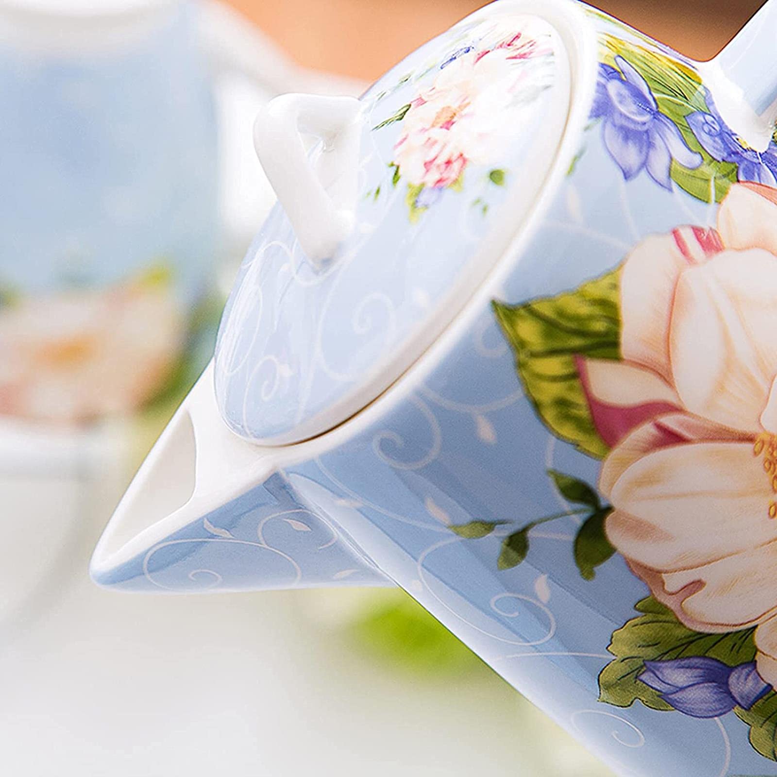 Prosty Dzbanek Na Wodę Kreatywny Dzbanek Z Uchwytem I Pokrywką Ceramiczny Dzbanek Na Wodę Do Użytku Domowego, Czajniczek Na Herbatę Zapachową, Sok, Mleko, Gorące I Zimne Napoje, C