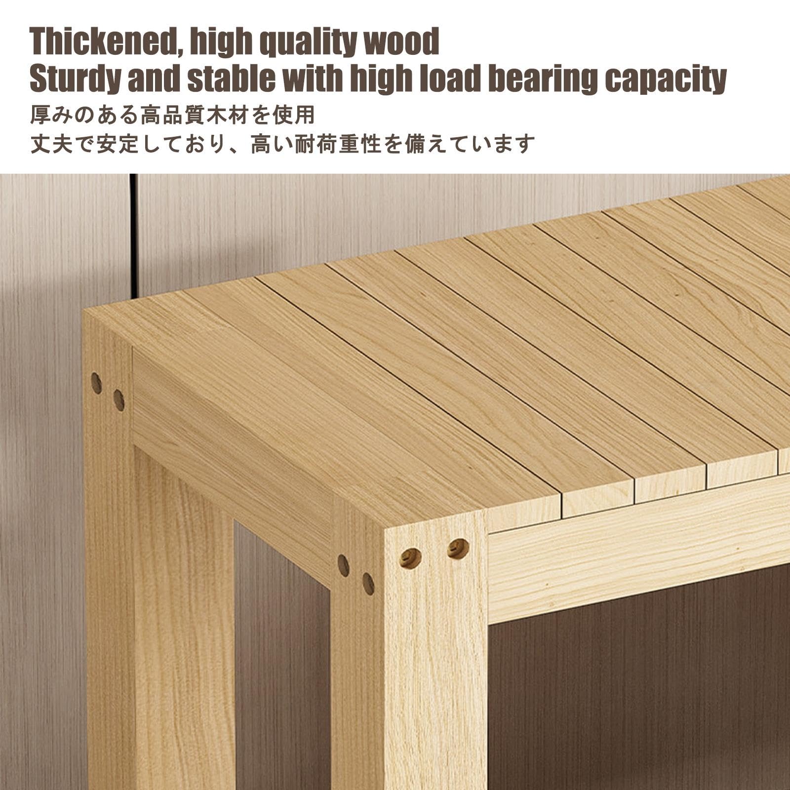 Mobile per Acquario, Supporto in Legno per Acquario | Struttura in Legno Massello, Design con Piano Rialzato e Vano Portaoggetti Inferiore(60x45x50cm/23.6x17.7x19.7in)