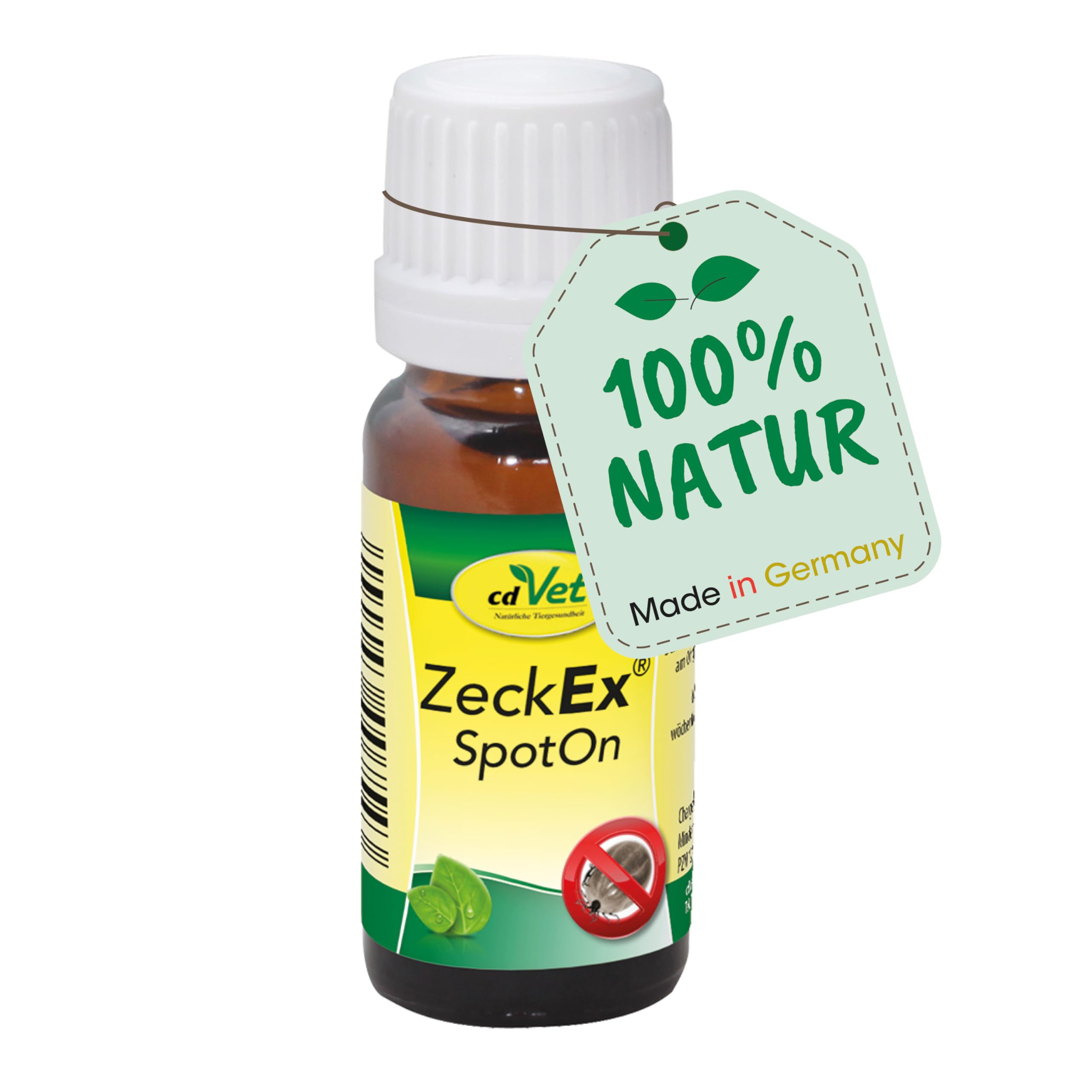 cdVet ZeckEx SpotOn 10ml - Duftöl mit Bio-Ölen mit langanhaltenden, maskierenden Eigenschaften gegen Lästlinge wie Zecken