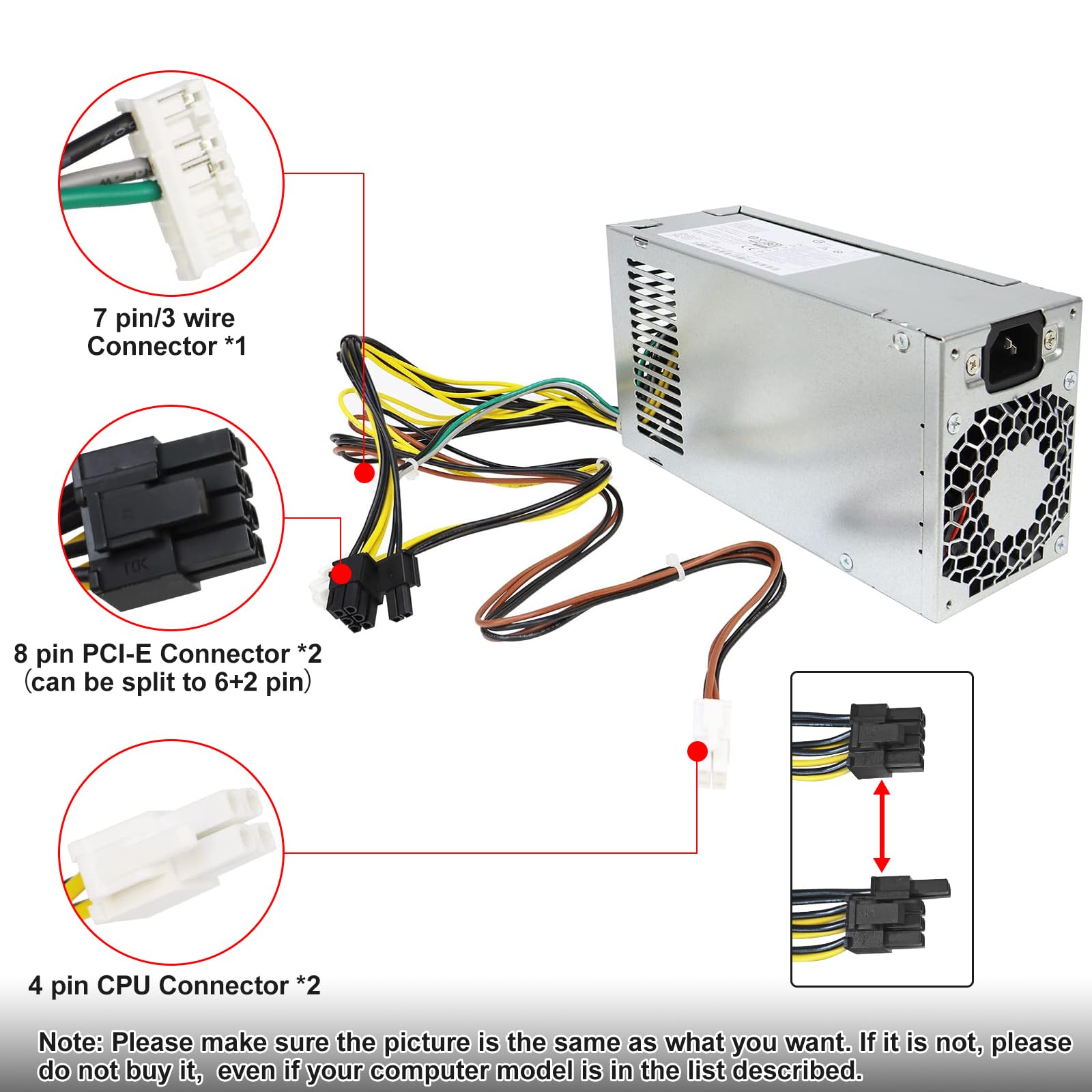 Amazon | LXun アップグレード PCG007 937516-004 310W 電源 HP