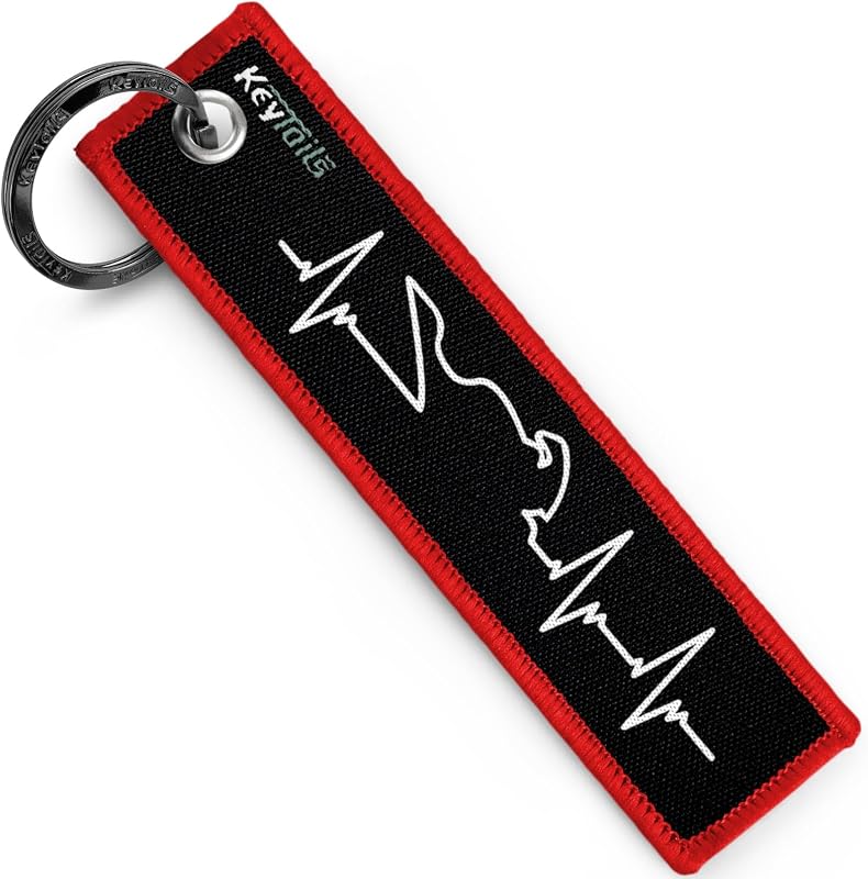 Chaveiro Tag KEYTAILS para Moto, Carro, Scooter, ATV e UTV Sportbike Vermelho HBSB-RED