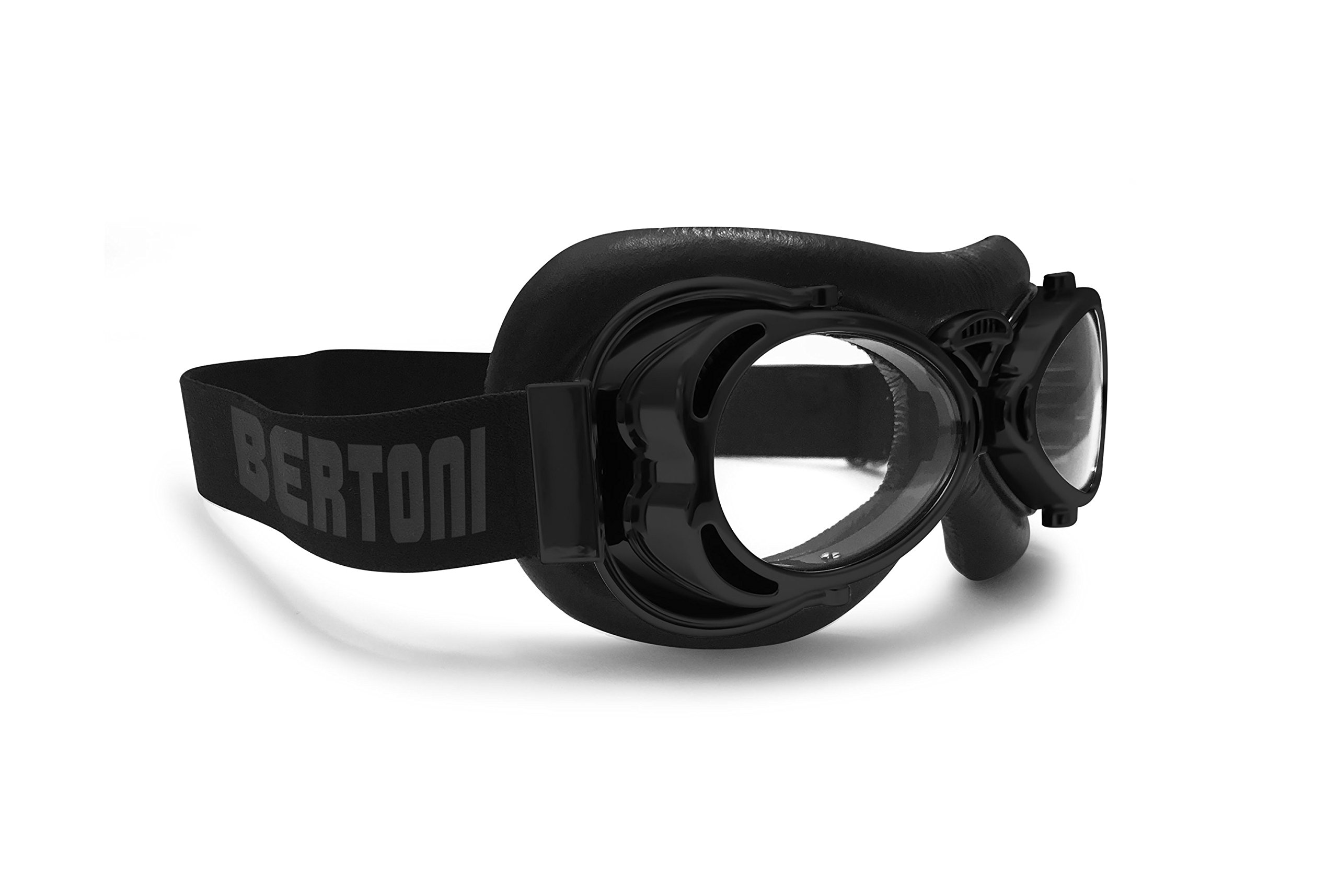 Bertoni Lunette Moto Vintage Retro Aviateur Compact Design by Italy AF77
