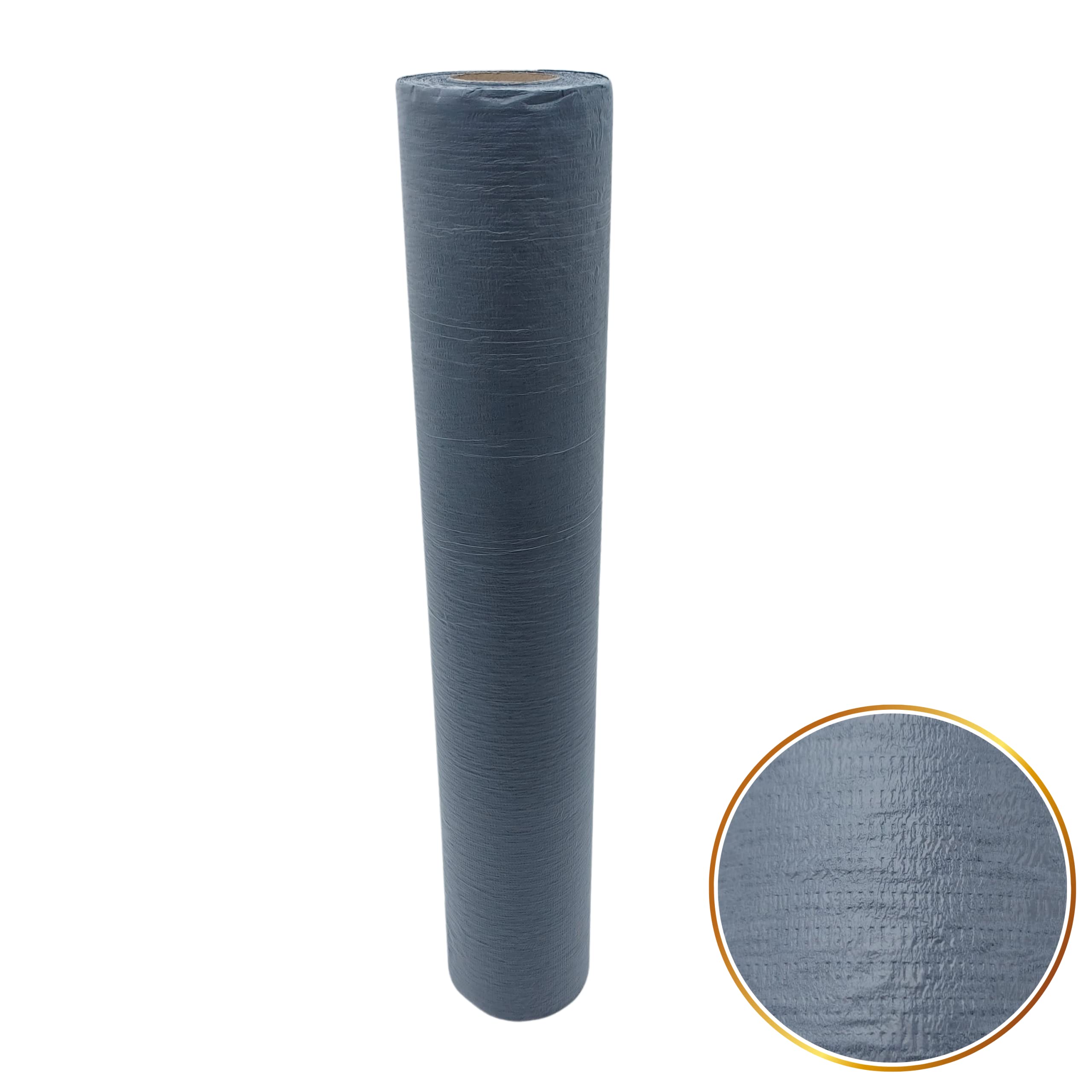 DSTOCK60-6 Rouleaux draps d'examen plastifiés noirs - 50x38 cm - 132 Formats - 2 Plis - Draps d'examen premium résistants, imperméables, absorbants - Domaine médical, beauté, santé et tatouage