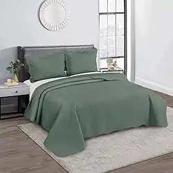 Camesa Colcha Kit Cobre Leito Bullet Queen 240x260cm - Verde
