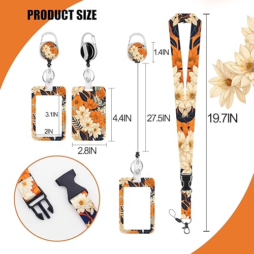 Miniatura 2 de EOGOW Soporte para tarjetas de identificación con cordón, soporte para tarjetas de identificación con cordón, soporte para tarjetas de