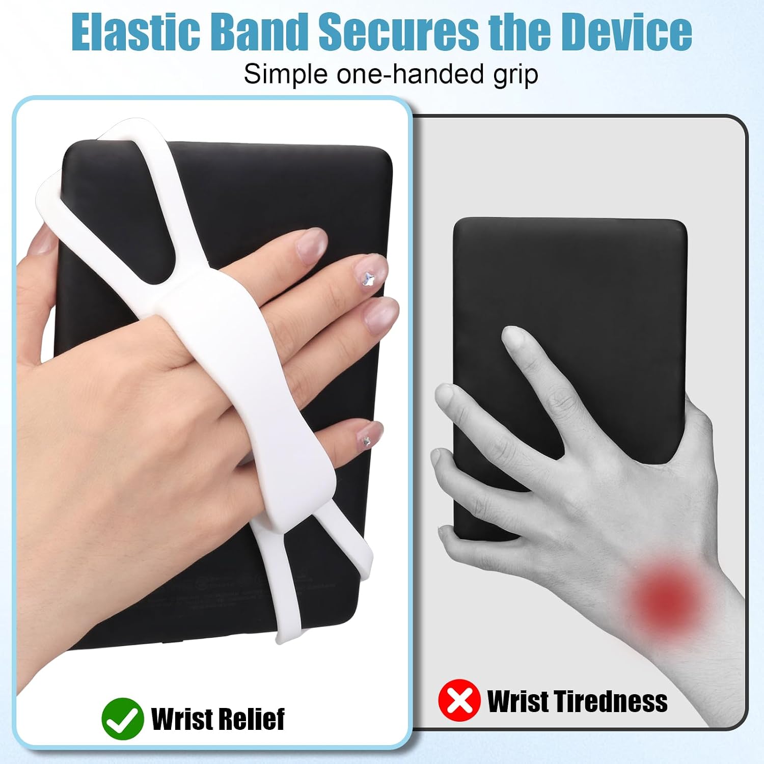 2 Pack Silicone Hand Straps for Kindle and Tablets, Secure Lightweight Finger Gr... 6 71WY9UseV3L. AC SL1500