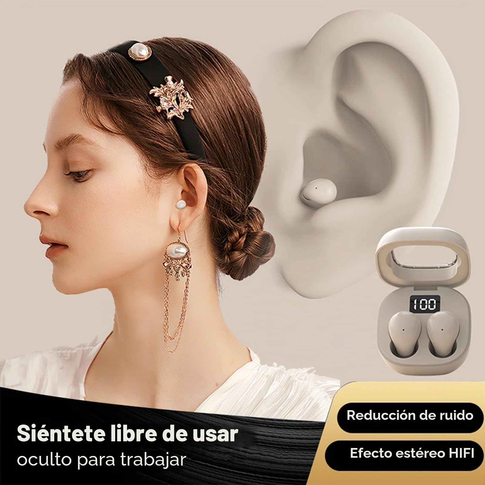 Mini auriculares Bluetooth inalámbricos para dormir