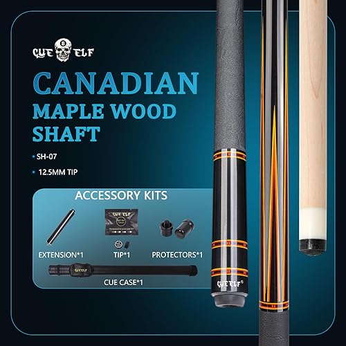 Miniatura 2 de Taco de billar profesional con incrustaciones hechas a mano para adultos