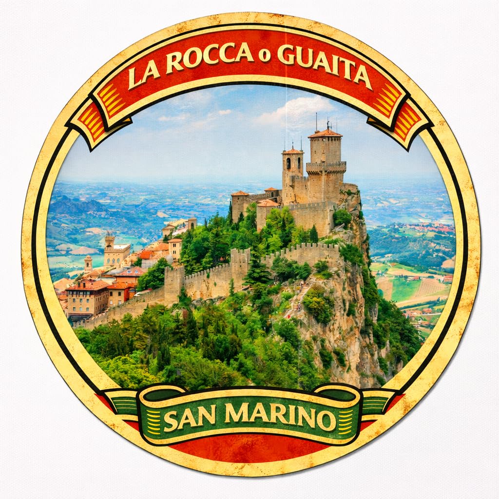 Nomad Charging Box San Marino La Rocca O Guaita Decorative Souvenir Fridge Magnet A0041