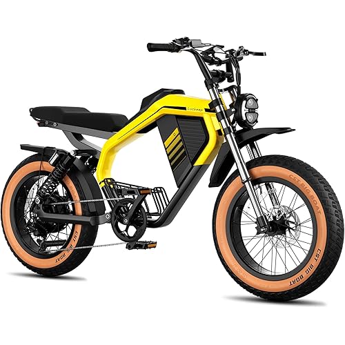 M5/MAX Electric Bike for Adults/Teen,2000W/2500W Peak Motor,37.5/32 MPH, 48V/52V, 15AH-40AH Dual Battery Ebike, 80/160 Miles 20" Fat Tire Electric Dirtbike,Moped Electric Motorcycle for Adults
