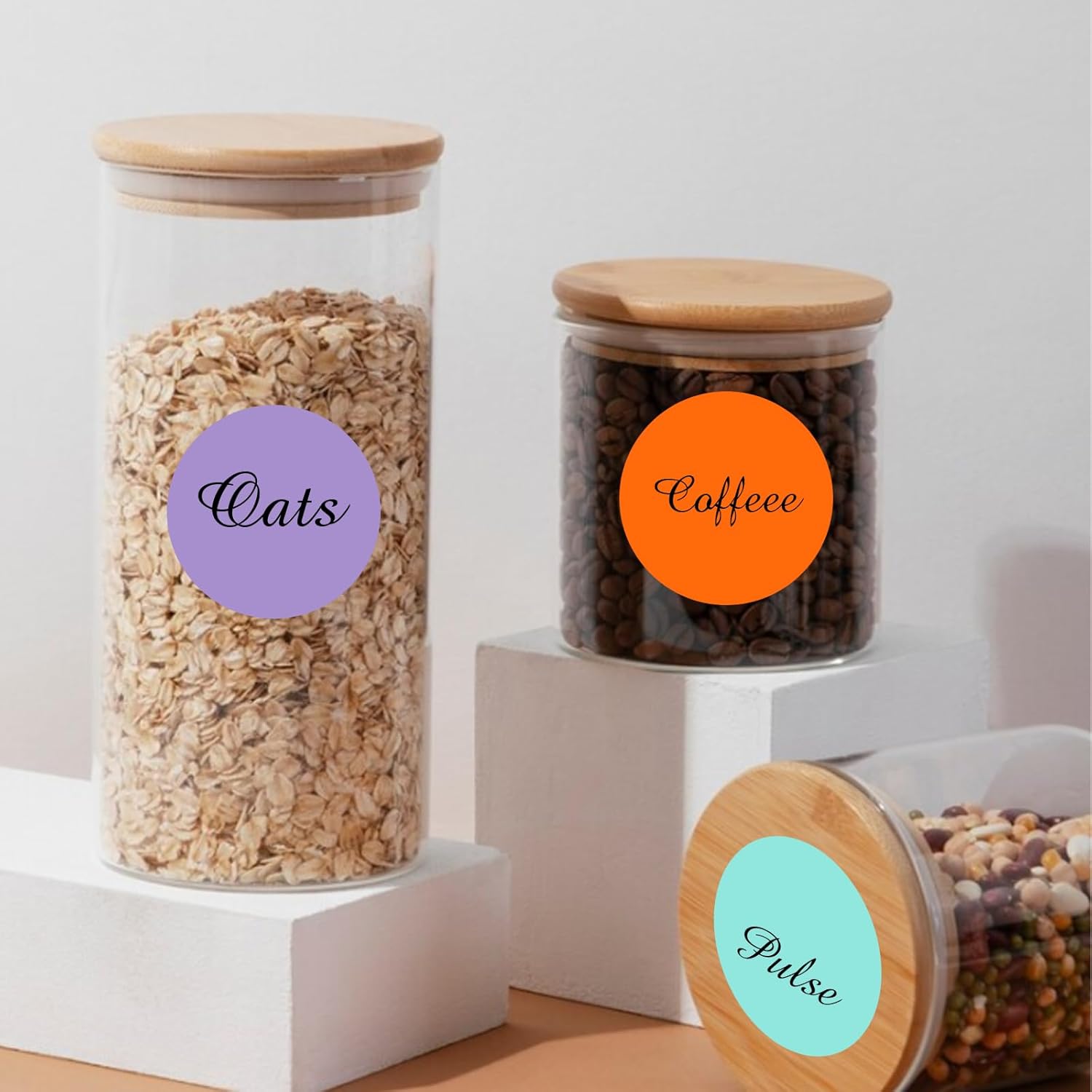 2" Round Large Colored Removable Stickers Labels - Kraft,Pack of 360 - Image 6