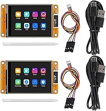 2PCS 2.8" inch ESP32 Display, ESP32 Module ESP32-2432S028R WiFi+BT Dual-core TFT Module ILI9341 Driver for Arduino IoT, ESP32 Development Board 240X320 Smart LCD Display Screen