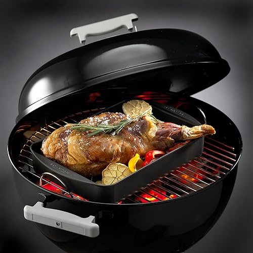 Vista 7 de Scanpan Asador antiadherente clásico de 3.25 cuartos de galón (13.5 pulgadas x 8.75 pulgadas), compatible con estufas de gas y eléctricas, apto